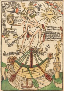 Alegoria do Encontro do Papa Paulo II e do Imperador Frederico III de German 15th Century