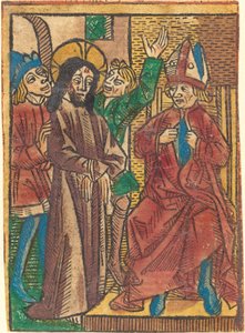 Antes de Caifás de German 15th Century