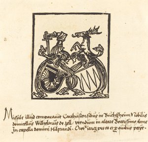 Exemplar de Wilhelm von Zell de German 15th Century