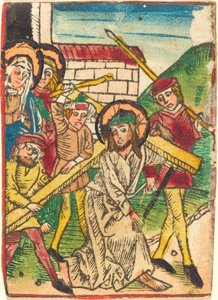 Cristo carregando a cruz de German 15th Century