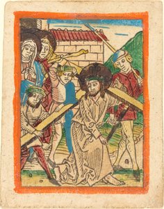 Cristo carregando a cruz de German 15th Century