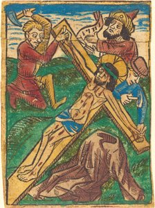 Cristo pregado na cruz de German 15th Century