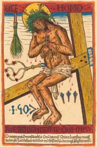 Cristo como o Homem de Dores de German 15th Century