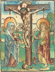 Cristo na Cruz de German 15th Century
