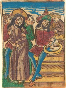 Pilatos lavando as mãos de German 15th Century