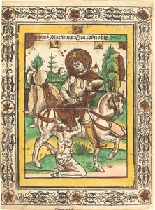 São Martinho e o Mendigo de German 15th Century
