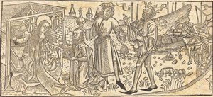 A adoração dos magos de German 15th Century