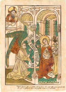A Anunciação de German 15th Century