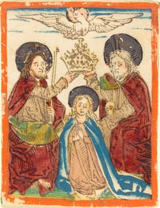 A Coroação da Virgem de German 15th Century