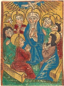 A descida do Espírito Santo de German 15th Century