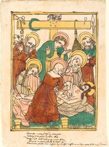 A Lamentação de German 15th Century