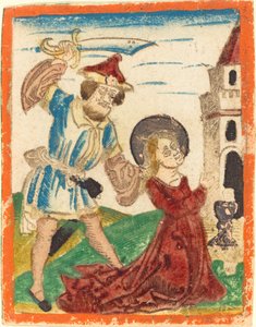 O Martírio de Santa Bárbara de German 15th Century