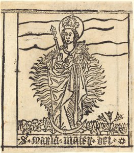 A Virgem e o Menino de German 15th Century