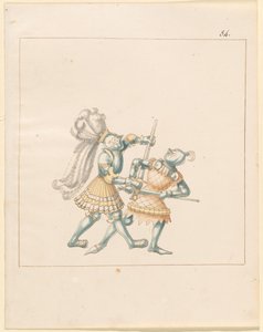 Freydal, O Livro das Justas e Torneio do Imperador Maximiliano I: Combates a Pé (Jousts) (Volume III): Placa 164