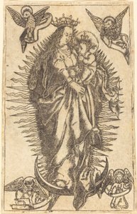 Madonna e criança de German 16th Century