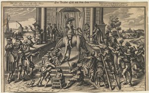 Irmão Burro com Dinheiro, início do século XVII. de German Master