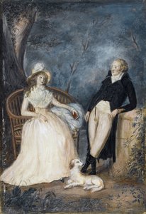 Charlotte von Stein e Johann Wolfgang von Goethe em conversa, Segunda metade do século XVIII.