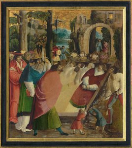 Descoberta das relíquias de Santo Estêvão, o Primeiro Mártir, ca 1515. de German Master