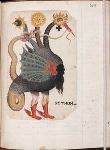 Python de: Compêndio Alquímico e Rosacruz, ca 1760