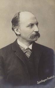 Friedrich Spielhagen (1829-1911), romancista e tradutor alemão (fotografia a preto e branco)