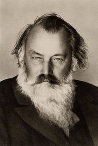 Johannes Brahms (1833-1897) (fotografia a preto e branco) de German Photographer