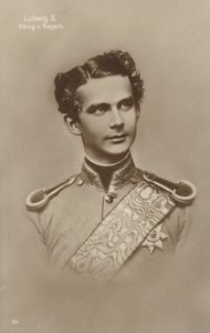Ludwig II (fotografia a preto e branco) de German Photographer