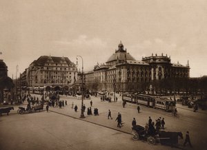 Munchen / Munique: Palácio da Justiça (fotografia a preto e branco)