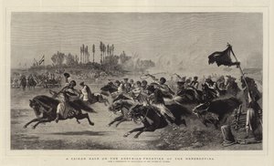 Uma Corrida Czikar na Fronteira Austríaca da Herzegovina (gravura) de German School