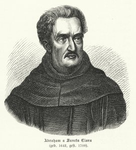 Abraham a Sancta Clara, divino alemão (gravura) de German School