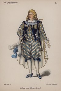 Achaz von Solms, do Der Generalfeldoberst de Ernst von Wildenbruch (cor litho) de German School
