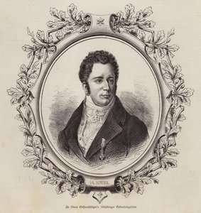 Adam Oelenschlaeger, poeta e dramaturgo dinamarquês (gravura) de German School