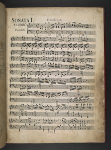 Adicionar MS 41631 f.2r Sonata I, Partitura, de 