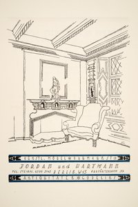Anúncio para Jordan und Hartmann, de Styl, pub.1922 (pochoir print) de German School