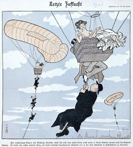 Aerostação: Desenho animado alemão de German School