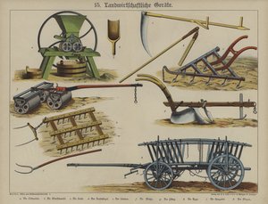 Equipamento agrícola (cor litho) de German School
