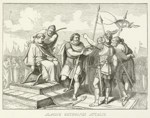 Alarich destrona Attalus de German School