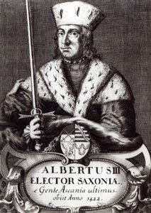 Albert III, último eleitor da Saxônia da dinastia ascaniana de German School