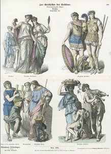 Trajes gregos antigos de German School