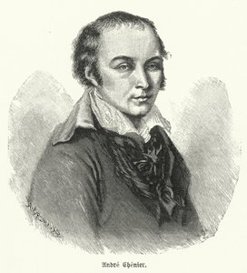 Andre Chenier, poeta francês (litho) de German School