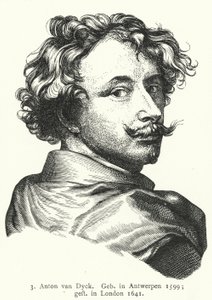 Anthony van Dyck, artista barroco flamengo (gravura) de German School