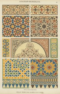 Trabalho Árabe-Mourisca, Mosaico e Argila Esmaltada de German School