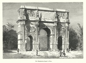 Arco de Constantino, Roma (gravura) de German School