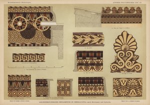 Ornamentação arquitectónica em terracota (cor litho) de German School