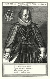 Arnold Weickard, médico alemão (gravura) de German School