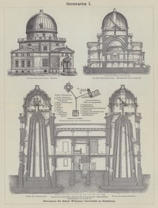 Observatórios astronómicos (gravura) de German School