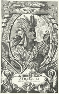 Atahualpa, Imperador Inca (gravura) de German School