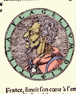 Attila - em "Cosmographia" de Sebastiano Munster de German School
