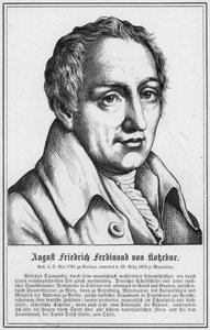 August Friedrich Ferdinand von Kokebue (gravura) de German School