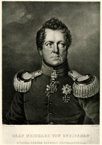 Conde de Agosto Neidhard von Gneisenau de German School