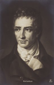 August Kotzebue (1761-1819), dramaturgo e escritor alemão (litografia) de German School